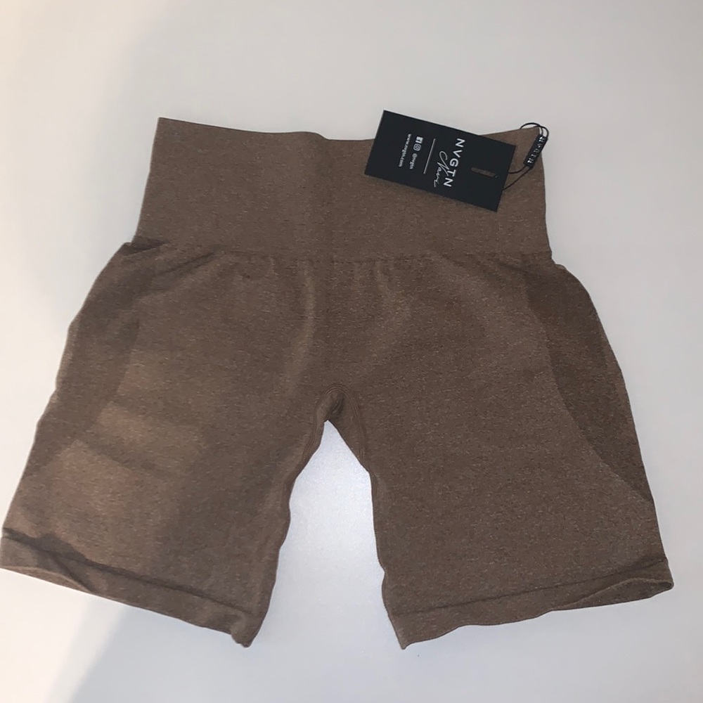 NVGTN Mocha Contour Seamless Shorts